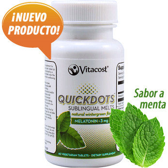 Melatonina sublingual 3 mg - sabor menta - 60 tabletas sublinguales de los Laboratórios Vitacost