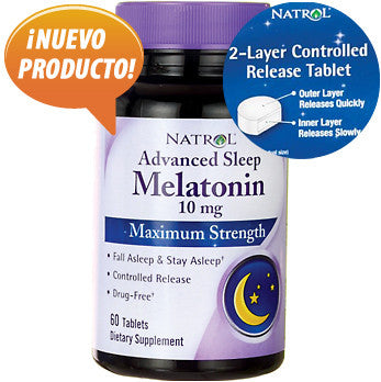 Melatonina 10 mg con tecnología liberación controlada - 60 cápsulas de Natrol